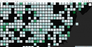 Map showing Fiji SpeedChecker data, point grid @ 10 sq.m. zoomed in